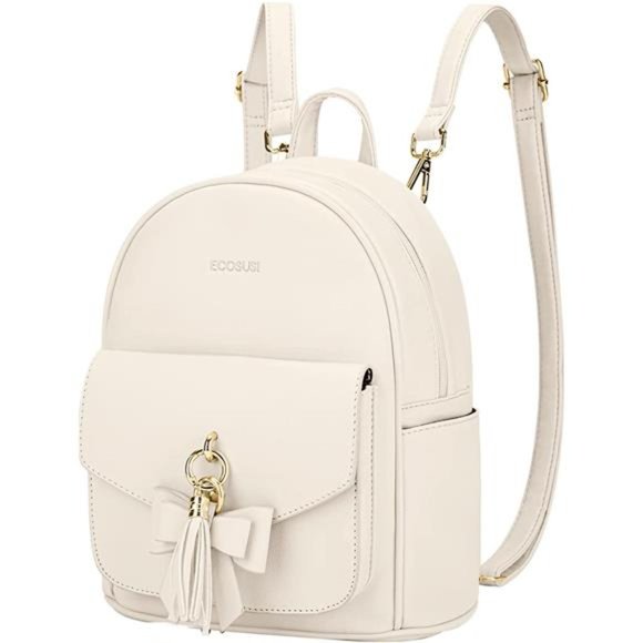 Mini Backpack for Women Cute Bowknot Small Backpack Purse Ladies Leather Bookbag - Picture 1 of 6